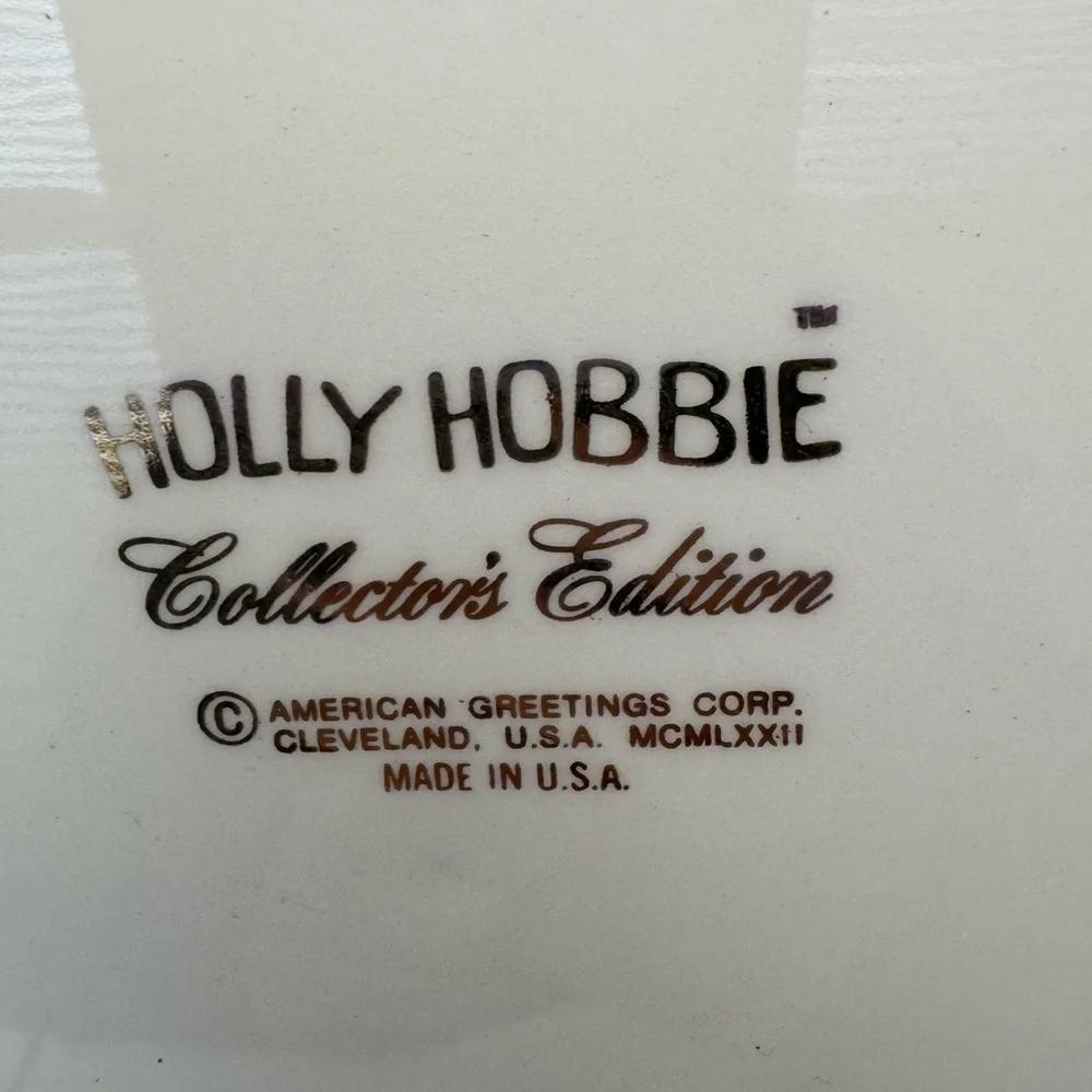 Holly Hobbie Collector Edition Plate 10.3/8th Made USA By American Greeting Mint